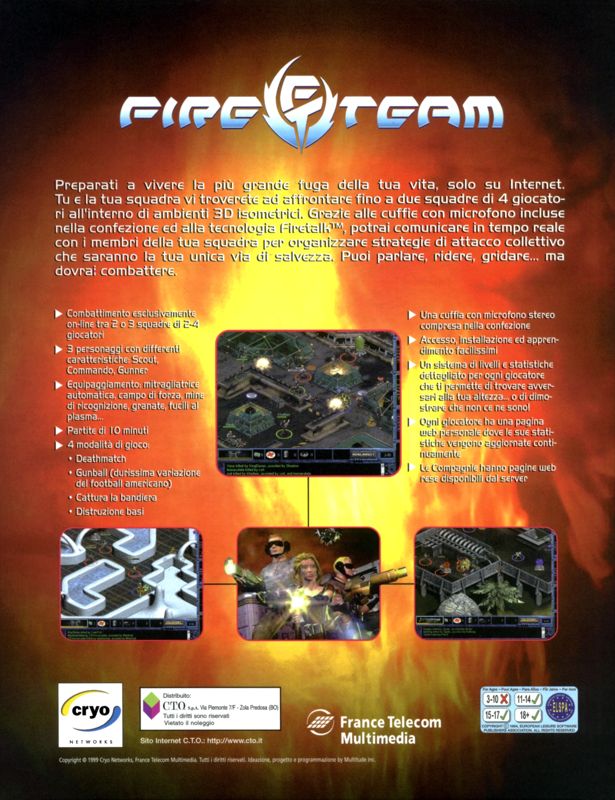 Back Cover for FireTeam (Windows)