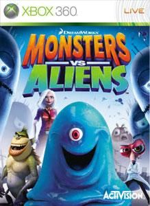 Front Cover for Monsters vs. Aliens (Xbox 360) (Games on Demand release)