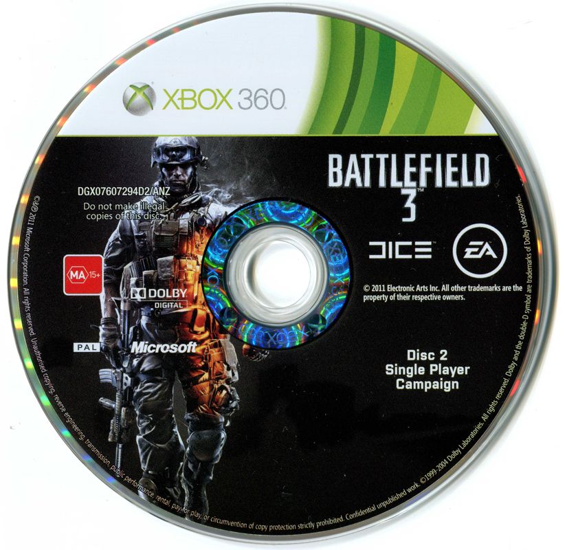 Media for Battlefield 3 (Xbox 360): Disc 2