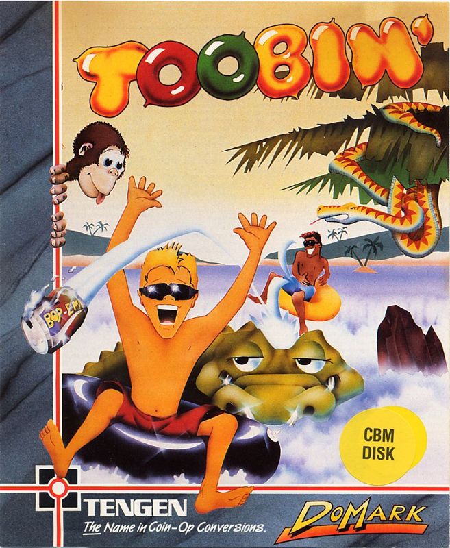 Front Cover for Toobin' (Commodore 64)