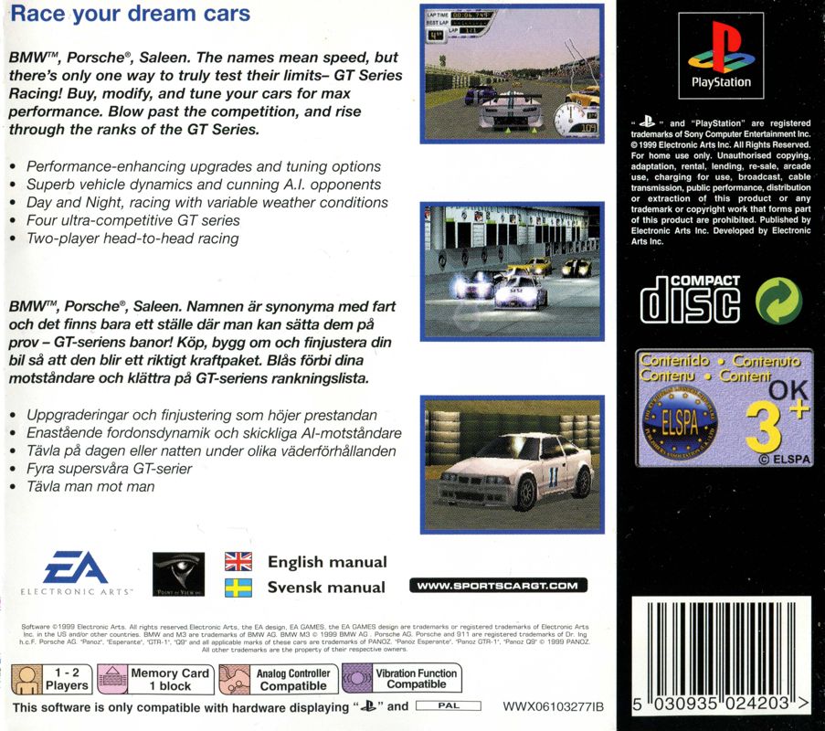 Sports Car GT cover or packaging material MobyGames