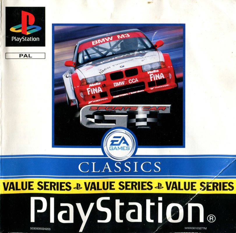 Manual for Sports Car GT (PlayStation) (Value Series / EA Classics release): Front