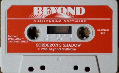 Media for Sorderon's Shadow: The Legend of Elindor (ZX Spectrum)