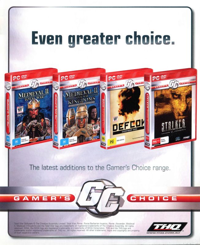 Advertisement for Company of Heroes: Opposing Fronts (Windows) (Gamer's Choice release): Front