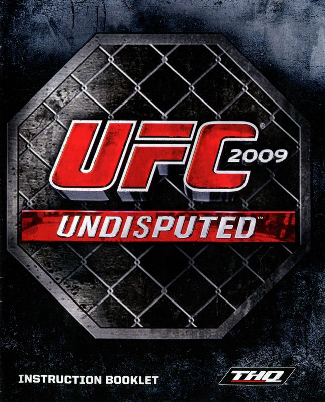 UFC 2009 Undisputed Cover Or Packaging Material - MobyGames