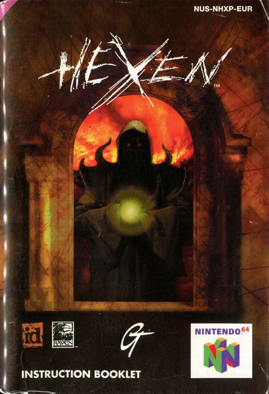Manual for Hexen: Beyond Heretic (Nintendo 64): Front