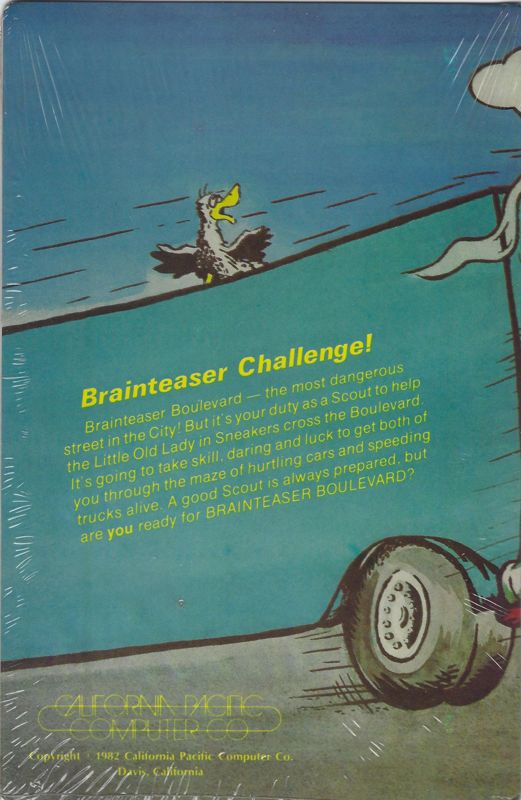 Back Cover for Brainteaser Boulevard! (Apple II)