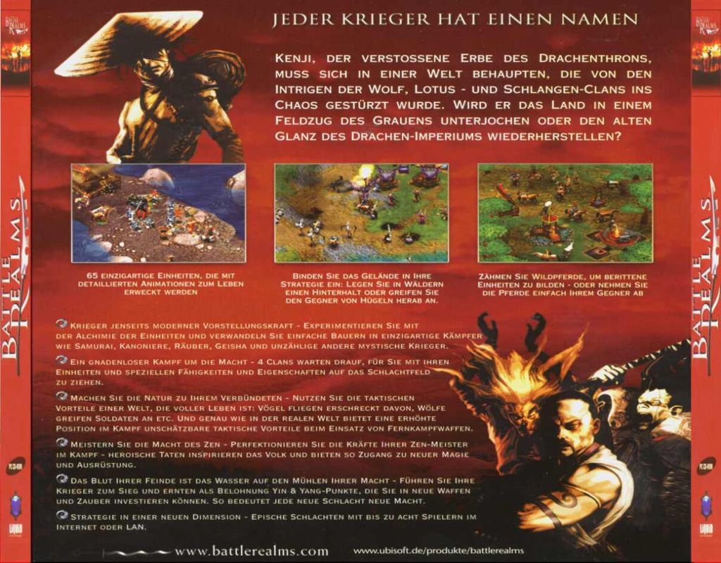 Back Cover for Battle Realms (Windows)