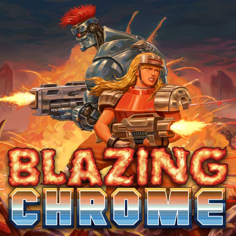 Front Cover for Blazing Chrome (Nintendo Switch) (download release)
