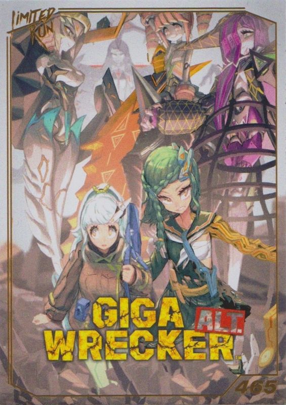 Extras for Giga Wrecker Alt. (Nintendo Switch) (Limited Run Games release #033): Art Card - Front