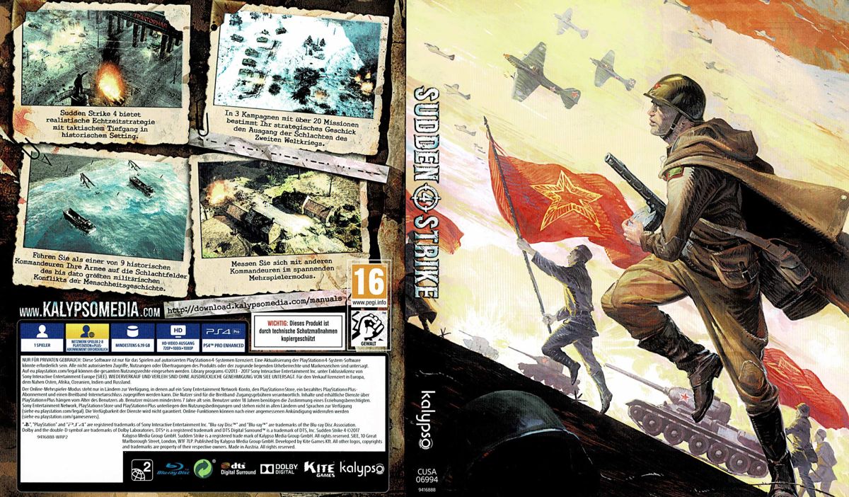Other for Sudden Strike 4 (Limited Day One Edition) (PlayStation 4): Reversible Covers 3 - Full Cover