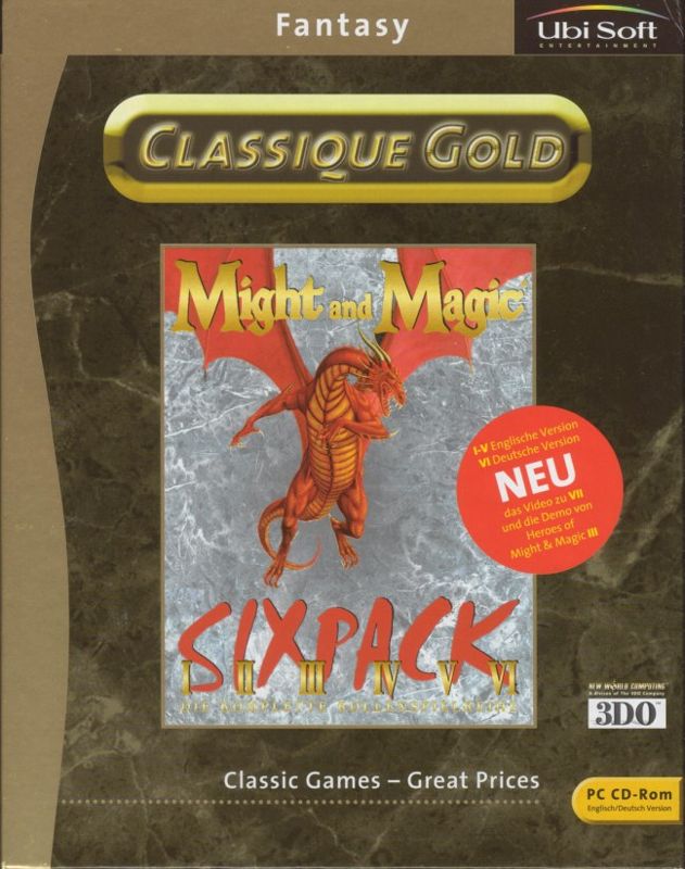Front Cover for Might and Magic Sixpack (DOS and Windows) (Classique Gold release)