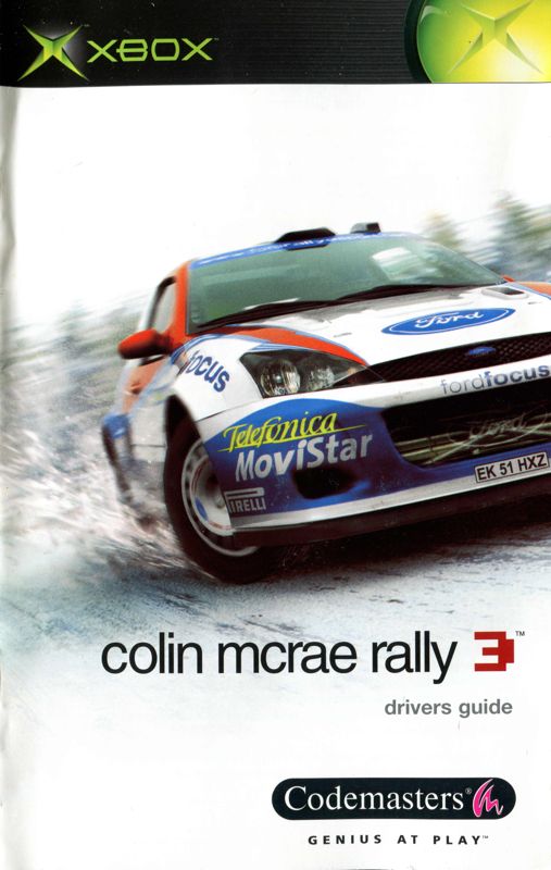 Manual for Colin McRae Rally 3 (Xbox): Front
