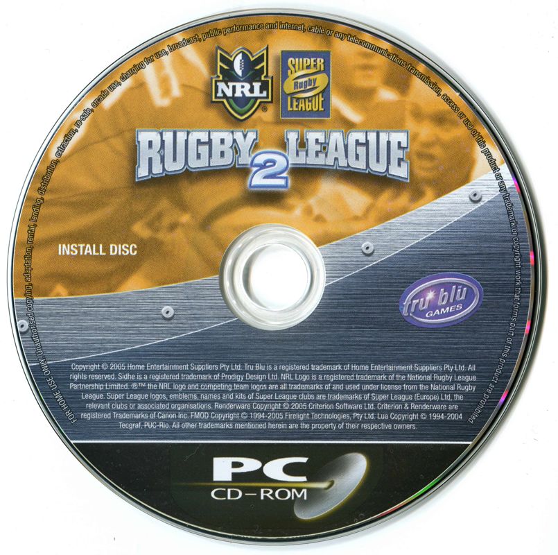 Media for Rugby League 2 (Windows): Disc 2