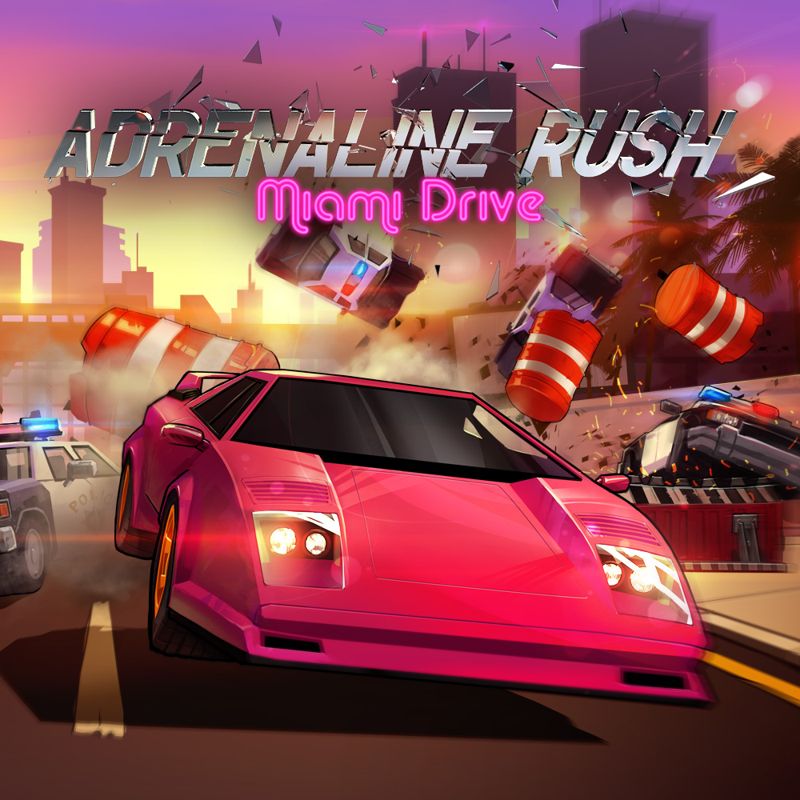 Front Cover for Adrenaline Rush: Miami Drive (Nintendo Switch) (download release)