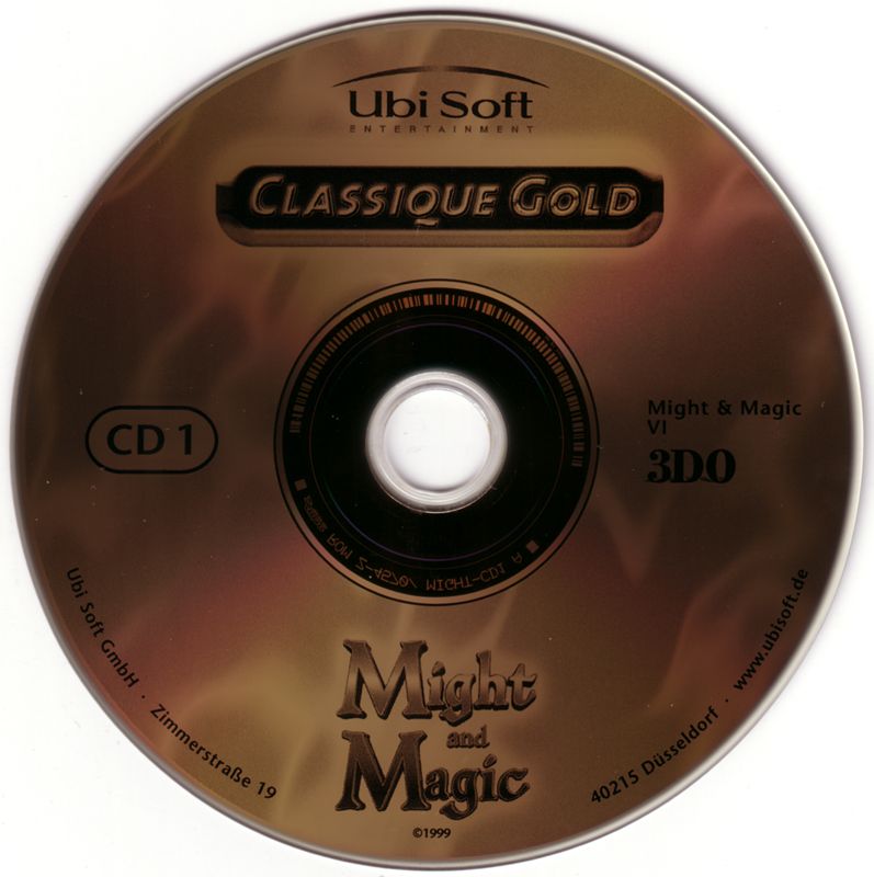 Media for Might and Magic Sixpack (DOS and Windows) (Classique Gold release): Disc 1/3