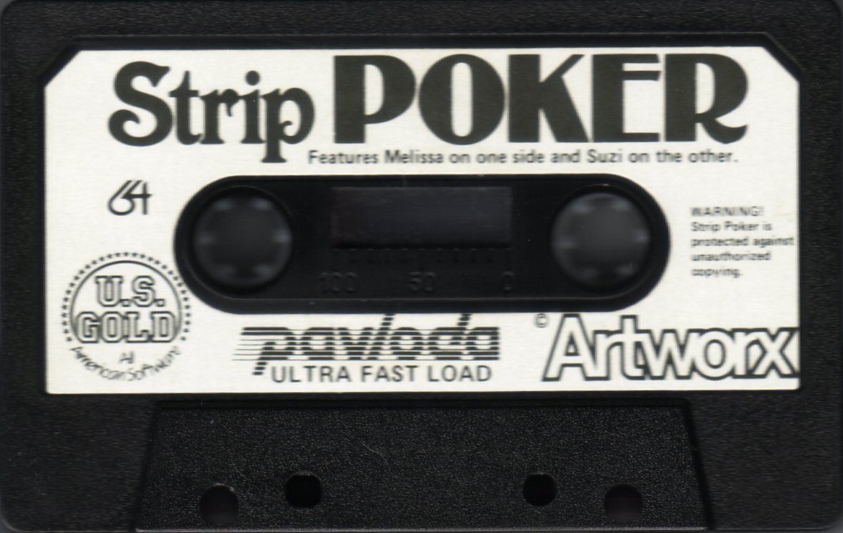 Media for Strip Poker: A Sizzling Game of Chance (Commodore 64)
