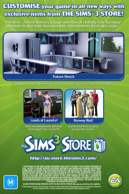 Advertisement for The Sims 3: Generations (Macintosh and Windows): Front