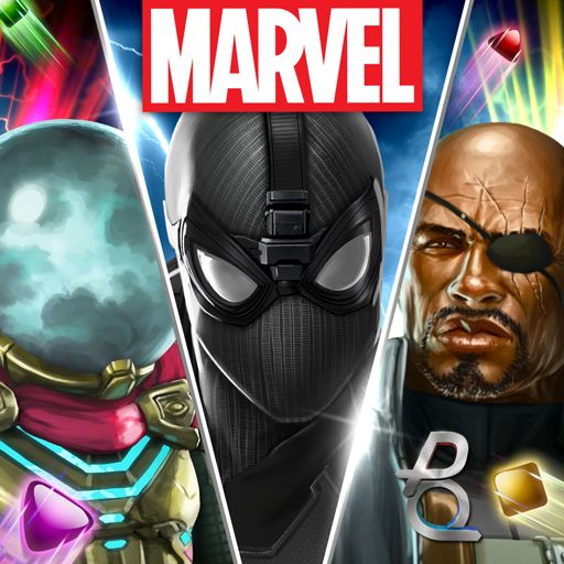 Front Cover for Marvel Puzzle Quest (Android) (Google Play release): R182 release (Spider-Man: Far from Home)