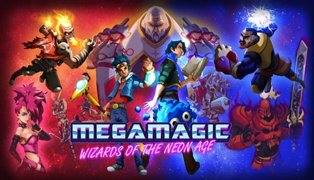 Front Cover for Megamagic: Wizards of the Neon Age (Linux and Macintosh and Windows) (Humble Store release)