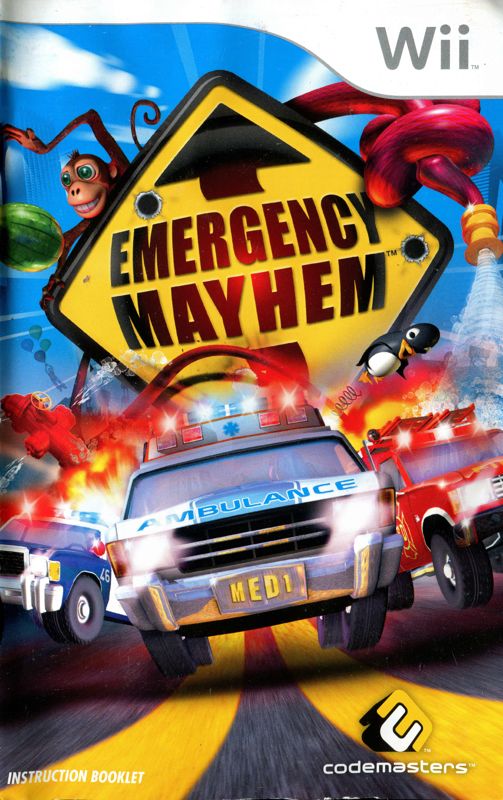 Manual for Emergency Mayhem (Wii): Back