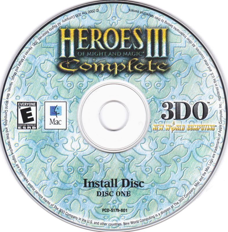 Media for Heroes of Might and Magic III: Complete - Collector's Edition (Macintosh): Install Disc - Disc 1