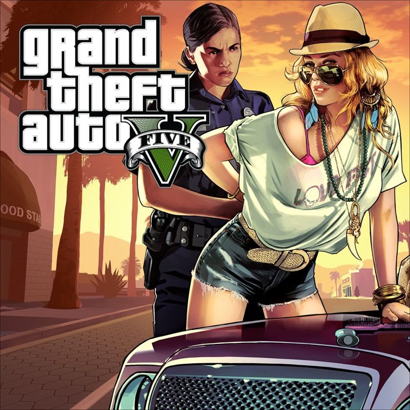 Front Cover for Grand Theft Auto V (PlayStation 3) (download release): 1st version