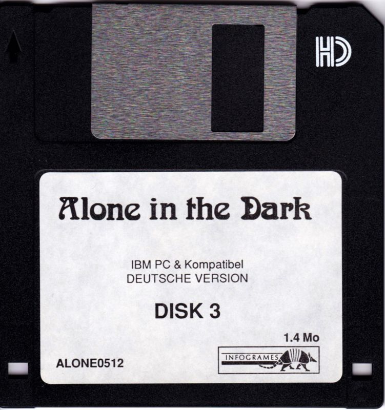 Media for Alone in the Dark (DOS): Disk 3/4