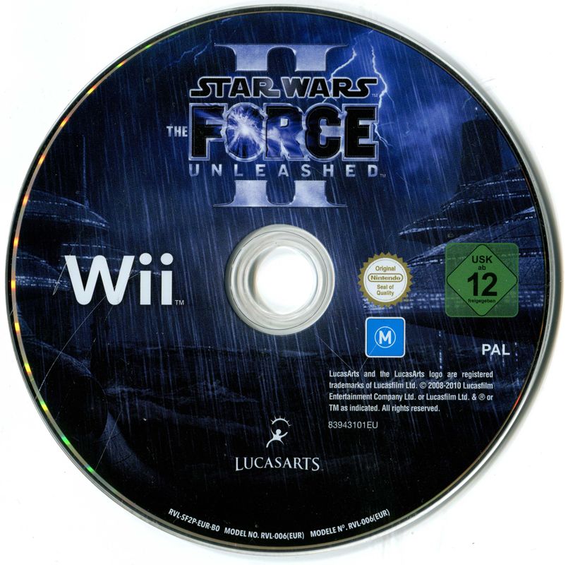 Media for Star Wars: The Force Unleashed II (Wii)
