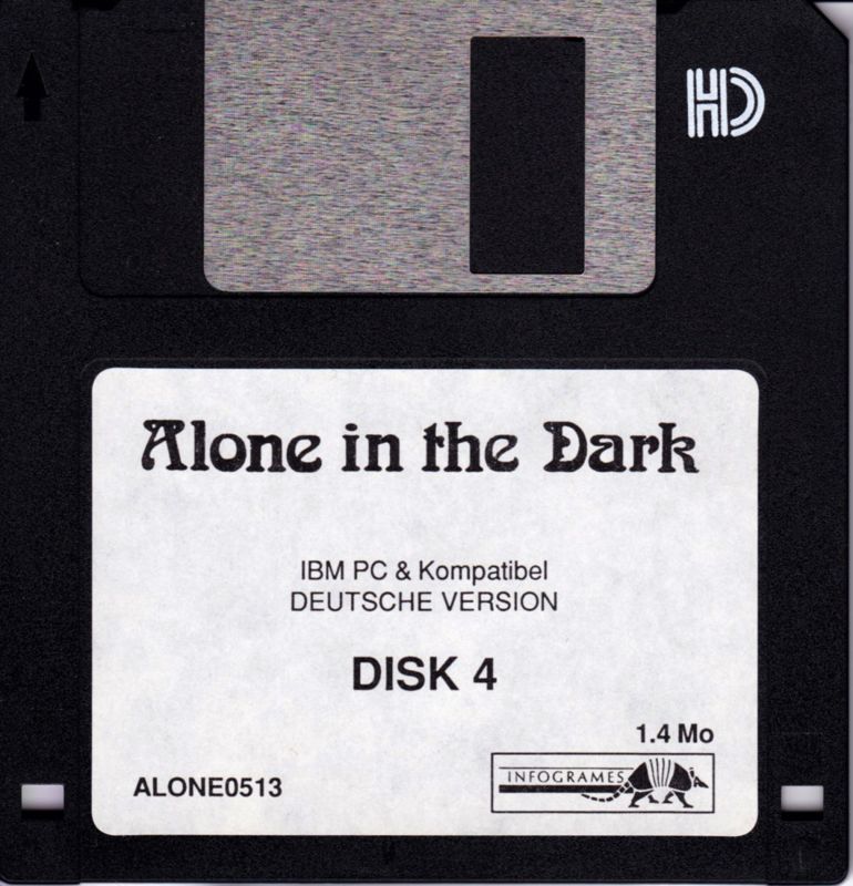 Media for Alone in the Dark (DOS): Disk 4/4