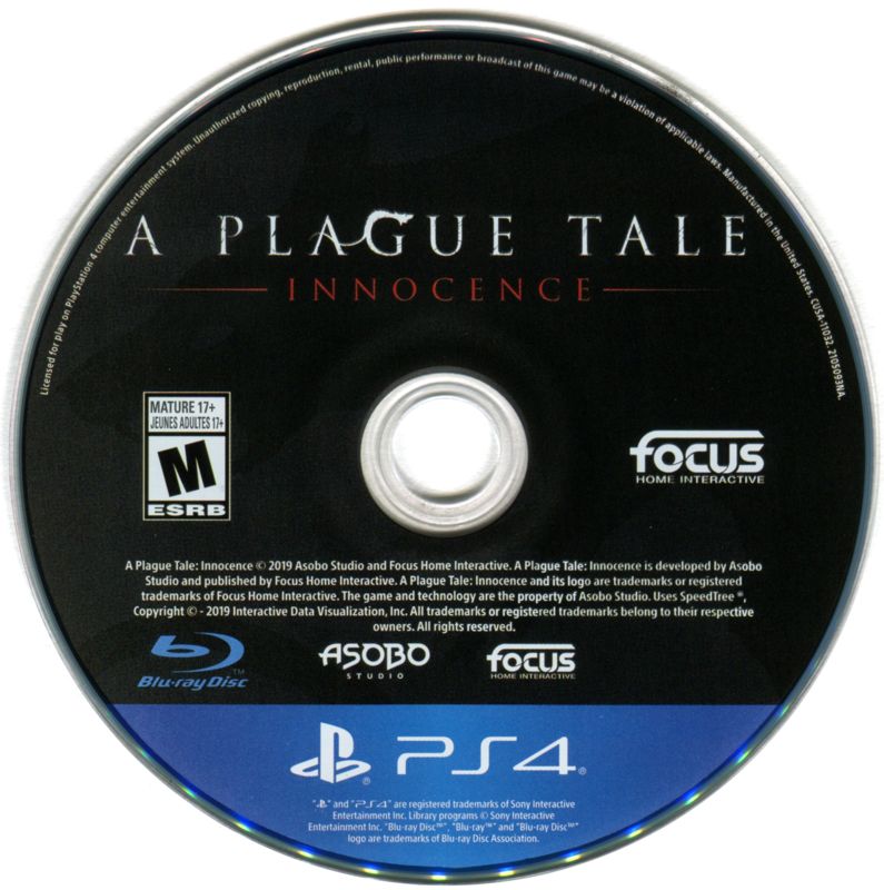 A Plague Tale: Innocence material - packaging or cover MobyGames