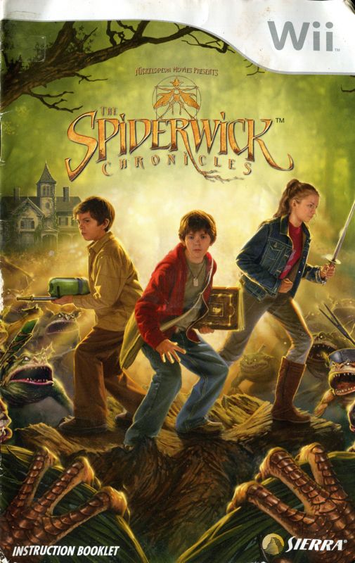 Manual for The Spiderwick Chronicles (Wii): Front