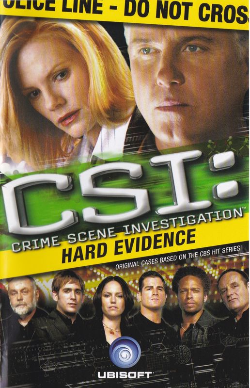 Manual for CSI: Crime Scene Investigation - Hard Evidence (Windows): Front