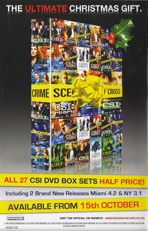 Manual for CSI: Crime Scene Investigation - Hard Evidence (Windows): Back