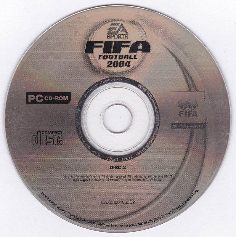 Media for FIFA Soccer 2004 (Windows): Disc 2