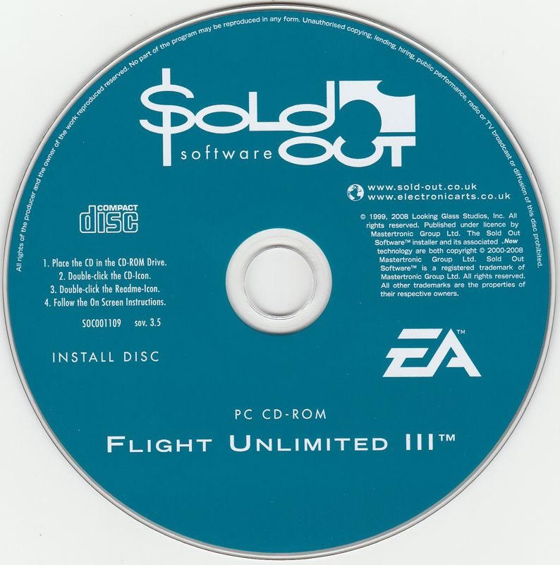 Media for Flight Unlimited III (Windows) (Sold Out Software release (2008)): Installation