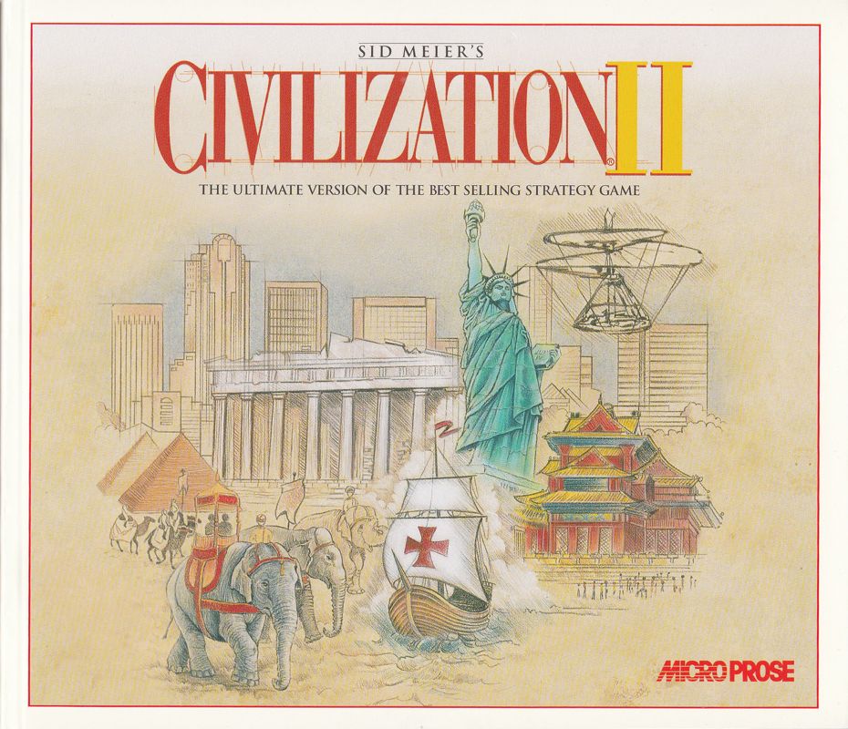 Manual for Sid Meier's Civilization II (Windows 3.x) (Re-release): Front
