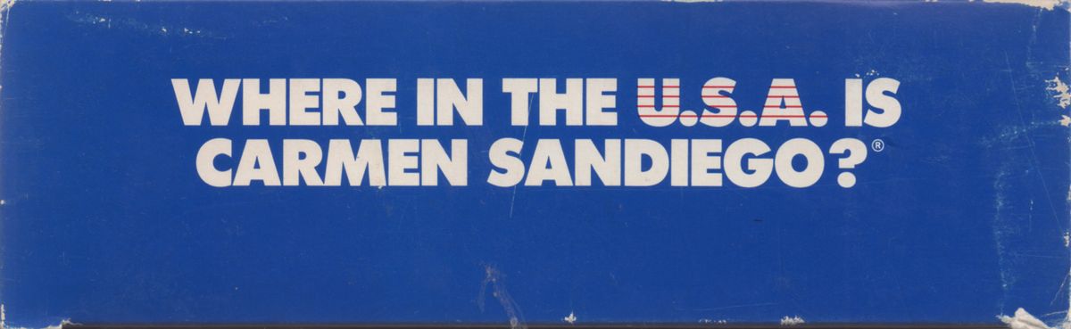 Spine/Sides for Where in the U.S.A. Is Carmen Sandiego? (DOS): Bottom