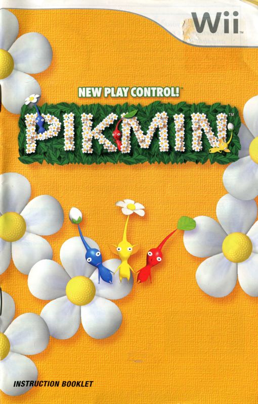 Manual for Pikmin (Wii): Front