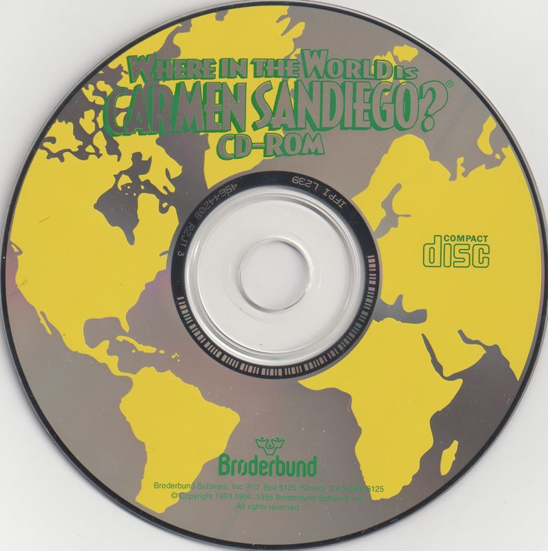 Media for Where in the World is Carmen Sandiego? (CD-ROM) (Macintosh and Windows and Windows 3.x)