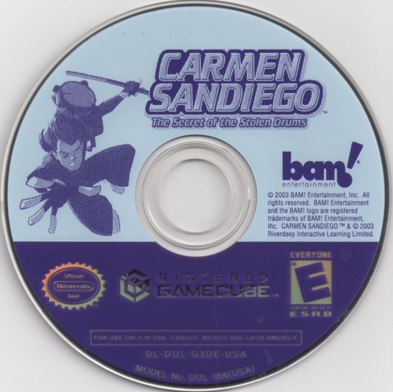 Media for Carmen Sandiego: The Secret of the Stolen Drums (GameCube)