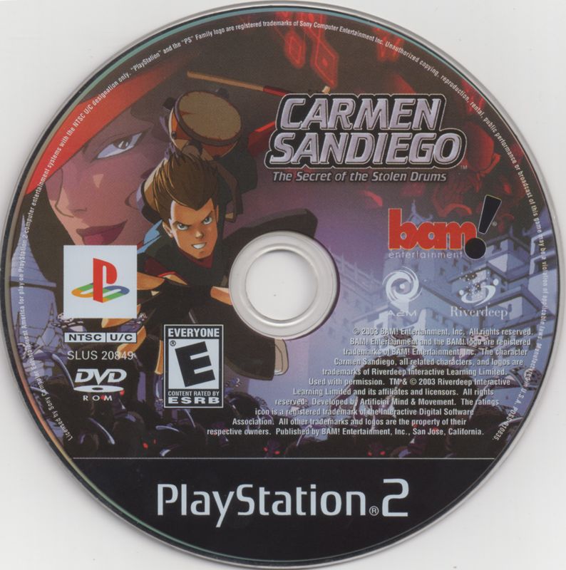 Media for Carmen Sandiego: The Secret of the Stolen Drums (PlayStation 2)
