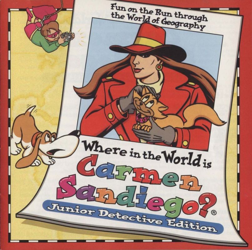 Manual for Where in the World Is Carmen Sandiego?: Junior Detective Edition (Macintosh and Windows and Windows 3.x): Front