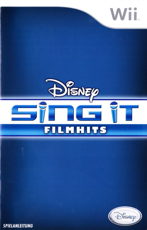 Manual for Disney Sing It: Family Hits (Wii): Front