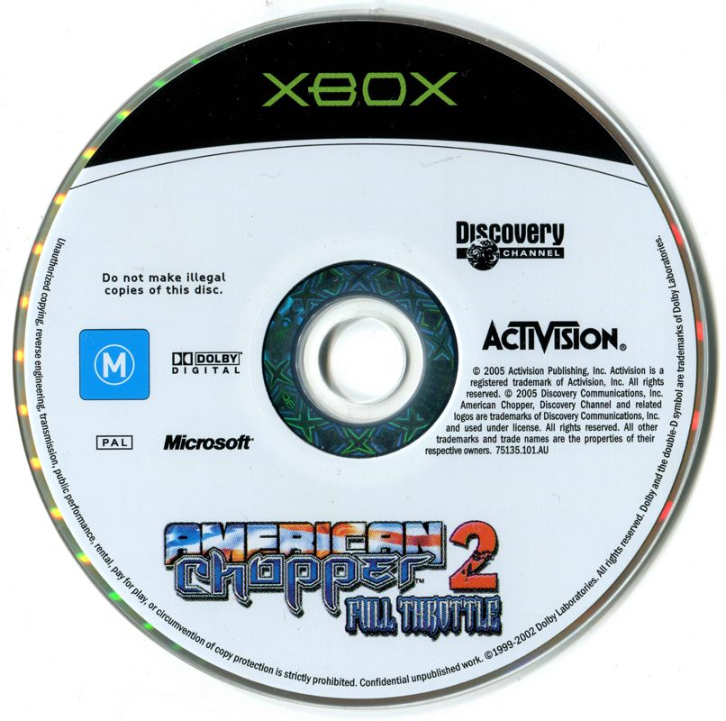 Media for American Chopper 2: Full Throttle (Xbox)