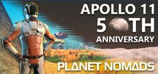 Front Cover for Planet Nomads (Linux and Macintosh and Windows) (Steam release): Apollo 11: 50th Anniversary cover