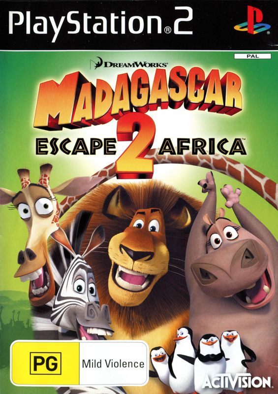 Front Cover for Madagascar: Escape 2 Africa (PlayStation 2)