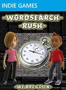 Front Cover for Wordsearch Rush (Xbox 360) (XNA Indie Games release)