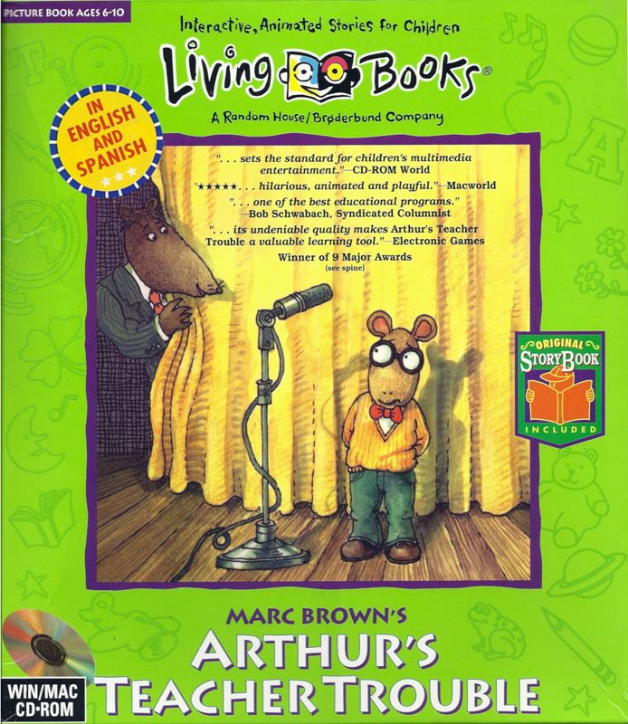 Front Cover for Marc Brown's Arthur's Teacher Trouble (Macintosh and Windows 3.x)