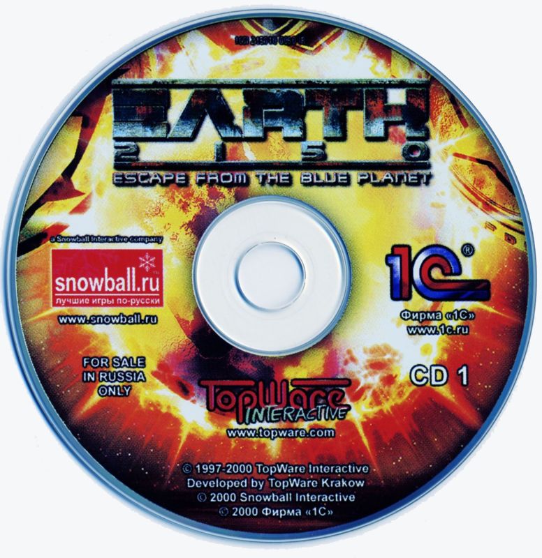 Media for Earth 2150 (Windows) ("1C:SNOWBALL ORIGINALS" series): Disc 1
